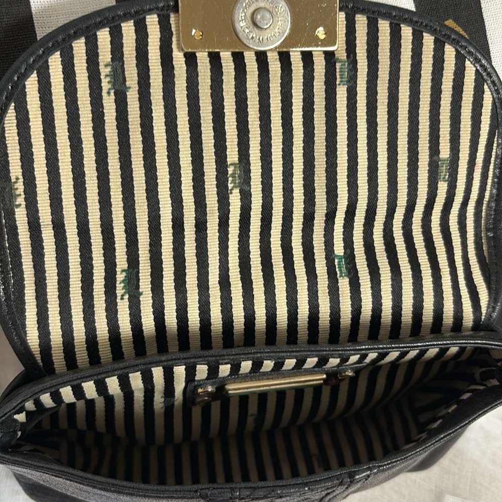 L.A.M.B. Gwen Stefani Black Leather Vintage Clutch - Picture 9 of 10